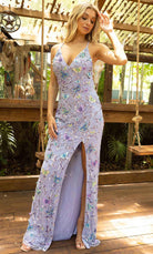 Primavera Couture 3901 - V-Neck Beaded Butterfly Prom Gown - view 7