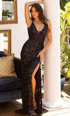 Primavera Couture 3905 - Plunging V-Neck Prom Dress