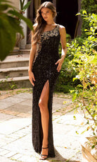 Primavera Couture 3906 - One Shoulder Fringed Prom Gown - designer prom dress at Silhouette Dresses