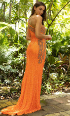 Primavera Couture 3906 - One Shoulder Fringed Prom Gown - view 9