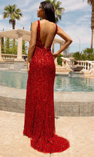 Primavera Couture 3912 - Sleeveless Open Back Prom Gown - view 7