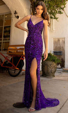 Primavera Couture 3913 - Floral Sequin Prom Dress - view 12