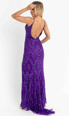 Primavera Couture 3913 - Floral Sequin Prom Dress - view 11