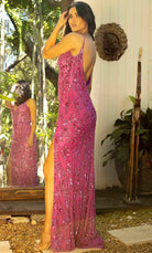 Primavera Couture 3913 - Floral Sequin Prom Dress - view 5