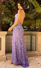 Primavera Couture 3916 - Scoop Neck Ombre Prom Gown - view 7