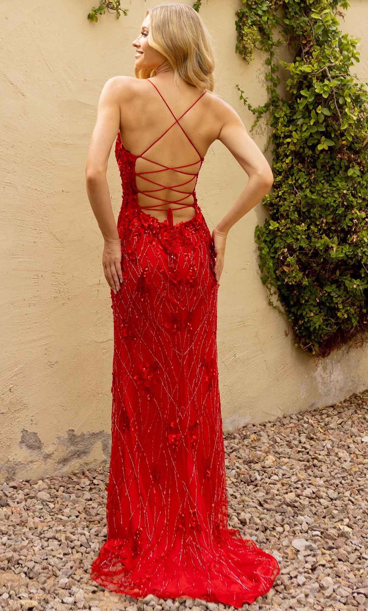 Primavera Couture 3917 - Embellished Sleeveless Prom Dress