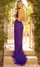 Primavera Couture 3917 - Embellished Sleeveless Prom Dress - back view
