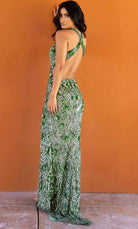 Primavera Couture 3918 - V-Neck Open Back Prom Gown