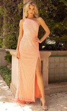 Primavera Couture 3932 - One Shoulder Sequin Prom Gown - view 4