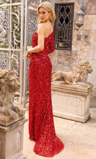 Primavera Couture 3942 - Asymmetric Sequin Prom Gown