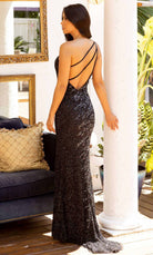 Primavera Couture 3944 - Ombre Sequin Sheath Prom Gown