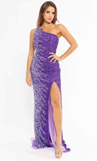 Primavera Couture 3944 - Ombre Sequin Sheath Prom Gown - back view