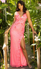 Primavera Couture 3948 - Backless Floral Beaded Prom Gown - view 5