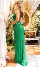 Primavera Couture 3948 - Backless Floral Beaded Prom Gown - view 4