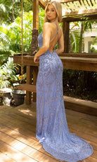 Primavera Couture 3949 - Beaded Crisscrossed Back Prom Gown