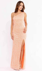 Primavera Couture 3951 - Sequined Cutout Back Prom Gown