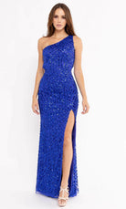 Primavera Couture 3951 - Sequined Cutout Back Prom Gown