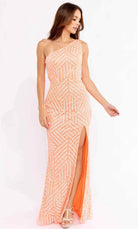 Primavera Couture 3951 - Sequined Cutout Back Prom Gown - designer prom dress at Silhouette Dresses