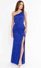 Primavera Couture 3951 - Sequined Cutout Back Prom Gown - view 8