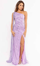 Primavera Couture 3956 - One Shoulder High Slit Gown