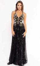 Primavera Couture 3957 - Beaded Butterfly A-Line Prom Gown - designer prom dress at Silhouette Dresses