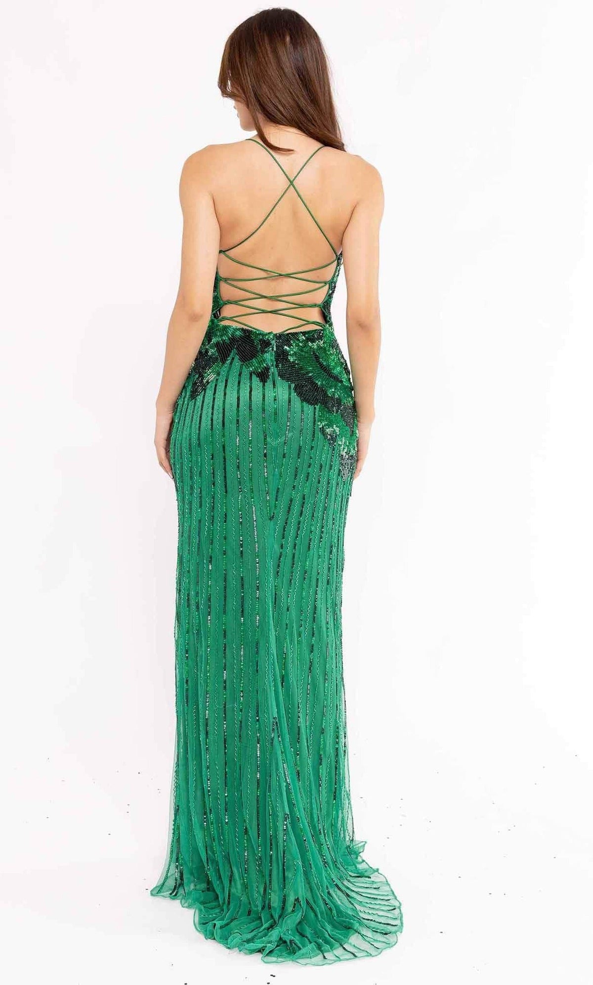 Primavera Couture 3961 - Sequin Embellished Sleeveless Prom Dress
