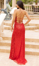 Primavera Couture 3965 - Sleeveless Lace-Up Prom Gown