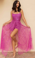 Primavera Couture 3972 - Scoop Neck Romer with Overskirt - view 9