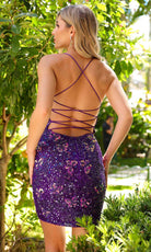 Primavera Couture 4051 - Scoop Butterfly Sequin Cocktail Dress - view 11