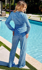 Primavera Couture 4063 - Two Piece Long Sleeve Pantsuit - view 8