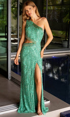 Primavera Couture 4101 - Fringed Cutout Prom Dress