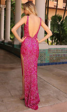 Primavera Couture 4104 - Side Slit Sequin Prom Dress