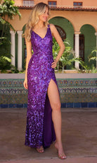 Primavera Couture 4110 - Scroll Motif Prom Dress