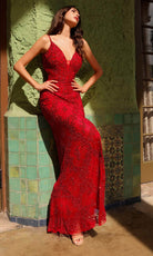 Primavera Couture 4113 - Spaghetti Strap Beaded Prom Dress - view 9