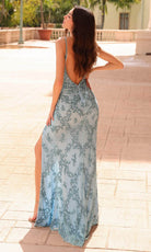 Primavera Couture 4113 - Spaghetti Strap Beaded Prom Dress - view 5