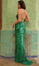 Primavera Couture 4121 - Sequin V-Neck Prom Dress - Silhouette Dresses