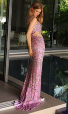 Primavera Couture 4131 - Fringed Floral Prom Dress
