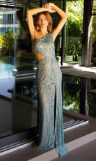Primavera Couture 4135 - Cutout Embellished Prom Dress - view 4
