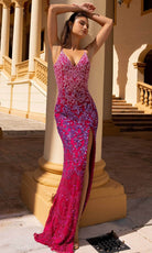 Primavera Couture 4150 - Sequin Detailed Prom Dress - view 8