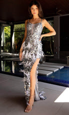 Primavera Couture 4158 - Scoop Paillette Sequin Prom Gown
