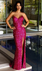 Primavera Couture 4192 - Strapless Sequin Prom Dress