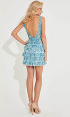 Primavera Couture 4203 - Ruffled V-Neck Cocktail Dress - view 8