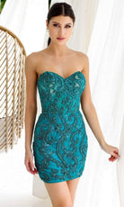 Primavera Couture 4227 - Strapless Sweetheart Cocktail Dress