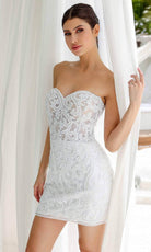 Primavera Couture 4227 - Strapless Sweetheart Cocktail Dress - view 8