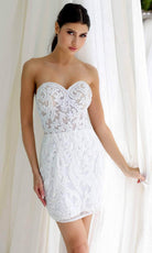 Primavera Couture 4227 - Strapless Sweetheart Cocktail Dress - view 7