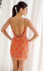 Primavera Couture 4230 - V-Neck Open Back Cocktail Dress