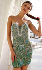 Primavera Couture 4243 - Fitted Sequin Cocktail Dress