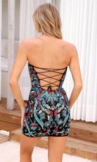 Primavera Couture 4256 - Embellished Strapless Cocktail Dress