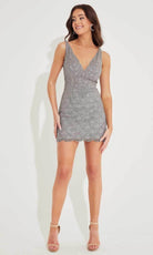 Primavera Couture 4262 - V-Neck Sleeveless Cocktail Dress