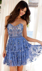 Primavera Couture 4263 - Beaded Sweetheart Neck Cocktail Dress - view 7